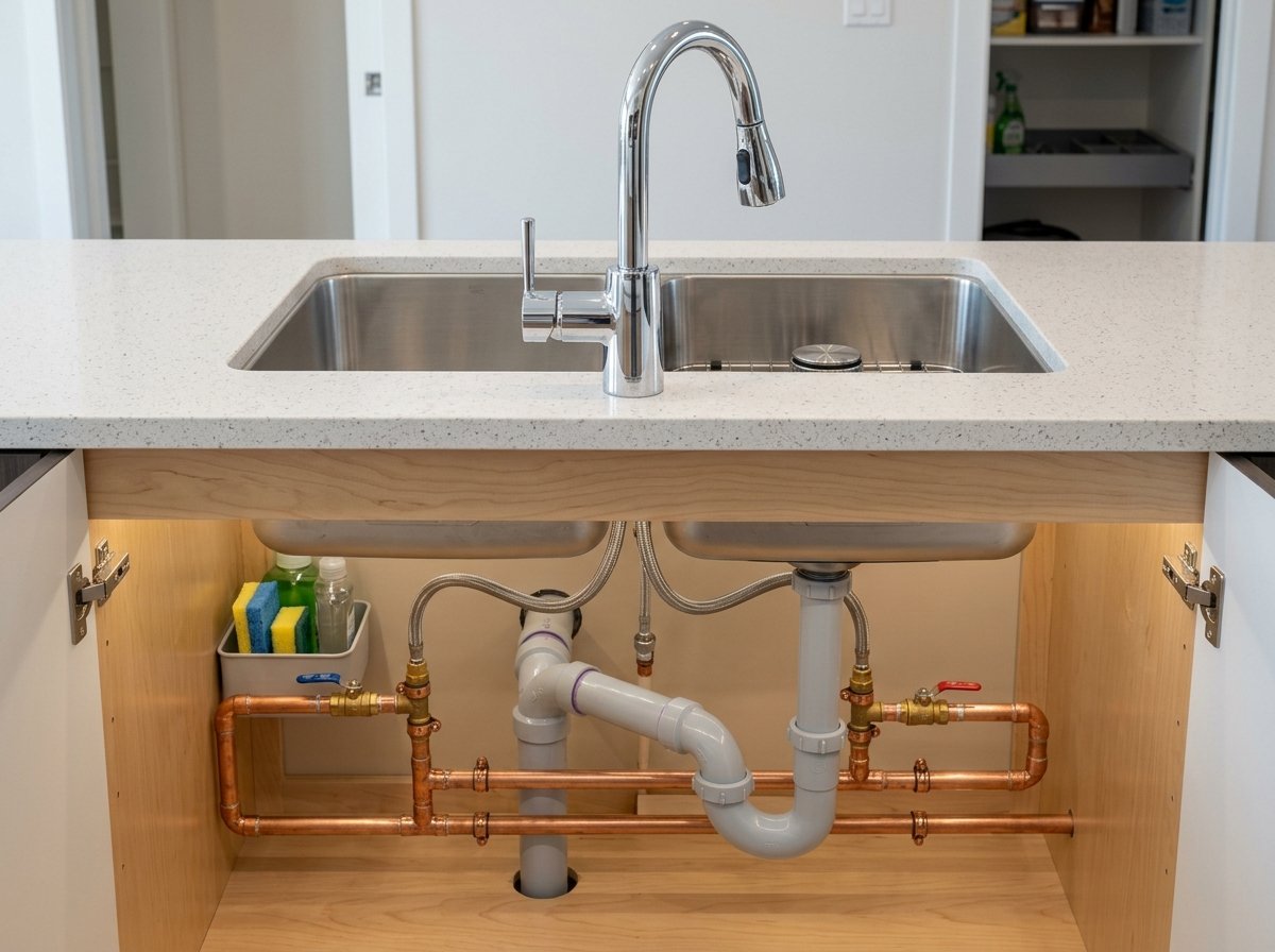 General plumbing maintenance and residential sink piping