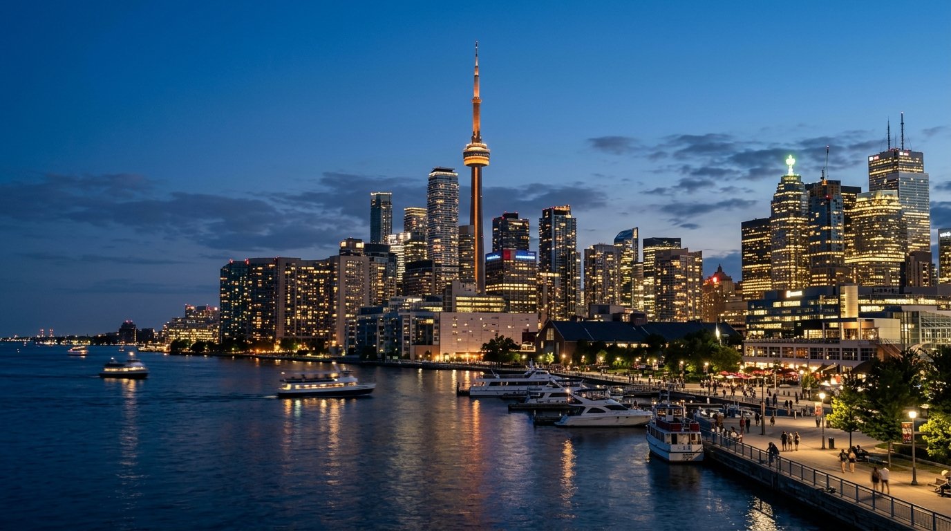 Toronto skyline view